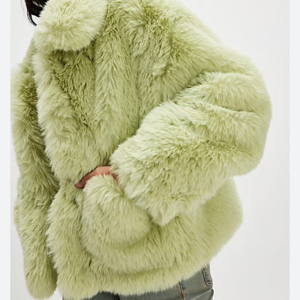 Anthropologie Jakks Traci Faux Fur Coat
